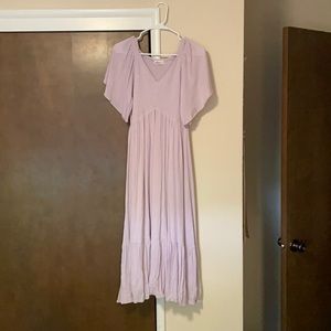 Lavender midi dress